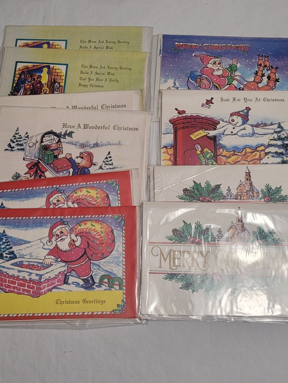 New Vintage 80s  Sealed Oriental Trading Company Pop Up Christmas Cards Lot
